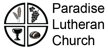 A circular emblem divided into four sections, showing wheat, grapes, a chalice, and a loaf of bread, on a black background.